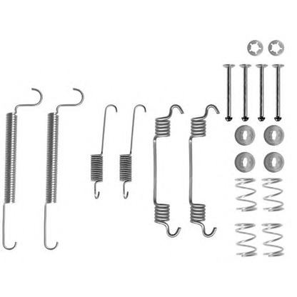 Photo Accessory Kit, brake shoes HELLA 8DZ355200461