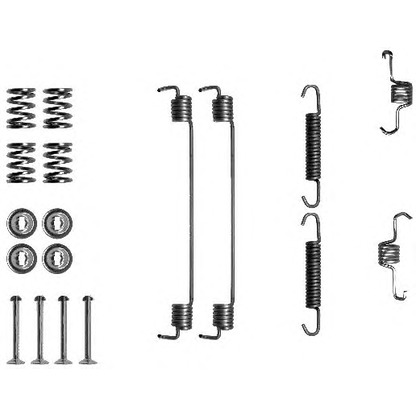 Photo Kit d'accessoires, mâchoire de frein HELLA 8DZ355200671