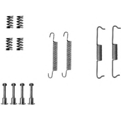 Photo Accessory Kit, parking brake shoes HELLA 8DZ355201871