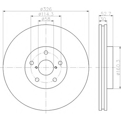 Foto Disco de freno HELLA 8DD355117861