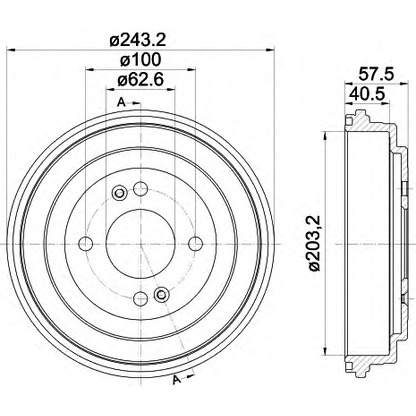 Фото Тормозной барабан HELLA 8DT355301881