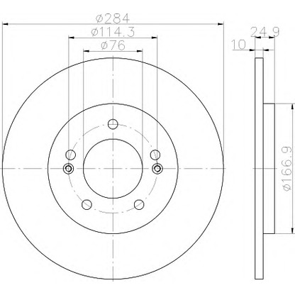 Foto Disco de freno HELLA 8DD355118231