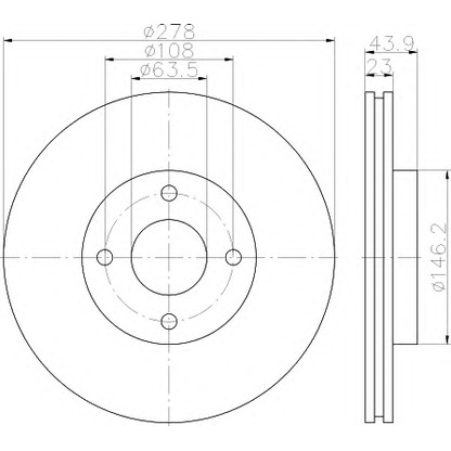 Photo Brake Disc HELLA 8DD355118181