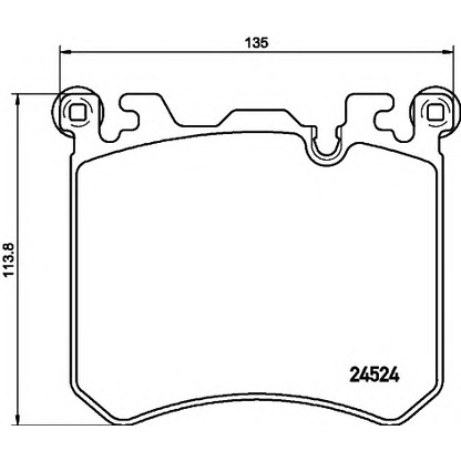 Foto Kit pastiglie freno, Freno a disco HELLA 8DB355020431