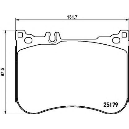 Photo Brake Pad Set, disc brake HELLA 8DB355021211