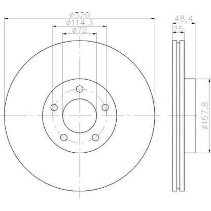 Foto Disco de freno HELLA 8DD355117891