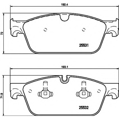 Foto Kit pastiglie freno, Freno a disco HELLA 8DB355020841