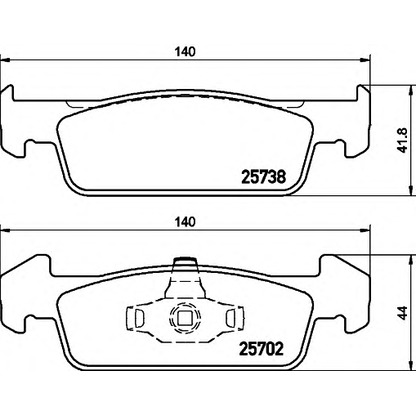 Foto Kit pastiglie freno, Freno a disco HELLA 8DB355020421