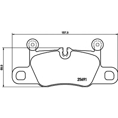 Photo Brake Pad Set, disc brake HELLA 8DB355021351