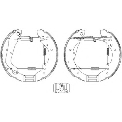 Foto Kit ganasce freno HELLA 8DB355004171