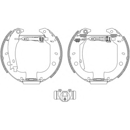 Фото Комплект тормозных колодок HELLA 8DB355003631