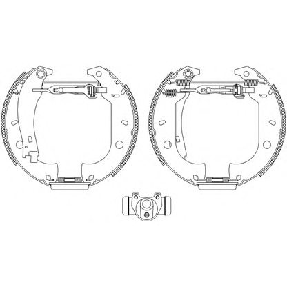 Фото Комплект тормозных колодок HELLA 8DB355004421