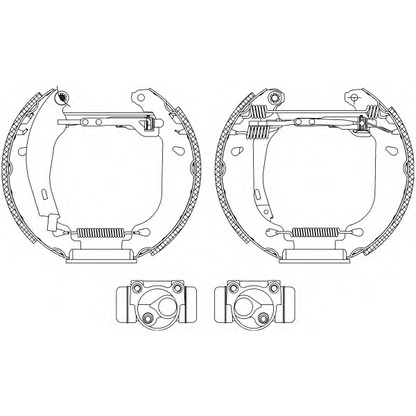 Фото Комплект тормозных колодок HELLA 8DB355003871