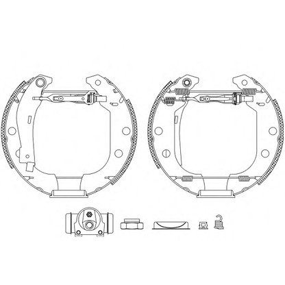 Фото Комплект тормозных колодок HELLA 8DB355003951