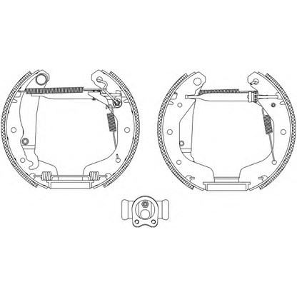 Фото Комплект тормозных колодок HELLA 8DB355004021