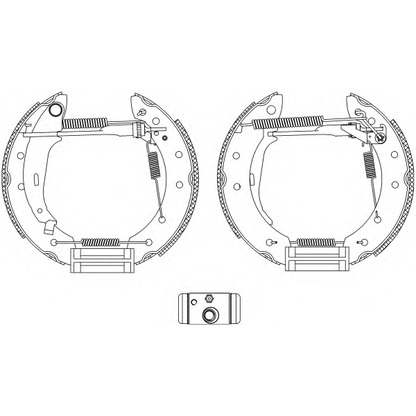 Фото Комплект тормозных колодок HELLA 8DB355005041