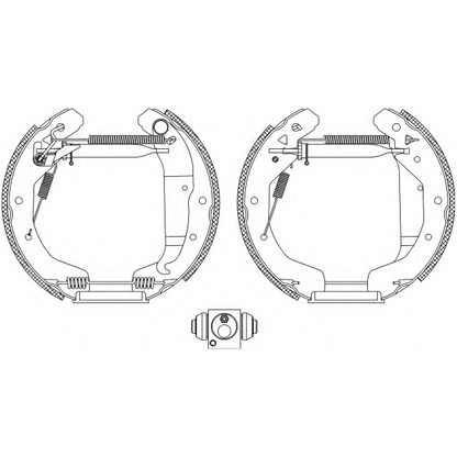 Фото Комплект тормозных колодок HELLA 8DB355004581