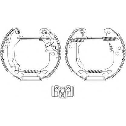 Фото Комплект тормозных колодок HELLA 8DB355004341