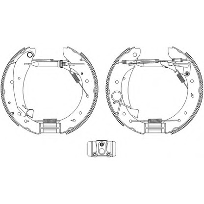 Фото Комплект тормозных колодок HELLA 8DB355004241