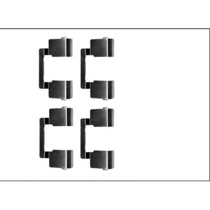 Photo Accessory Kit, disc brake pads HELLA 8DZ355205571