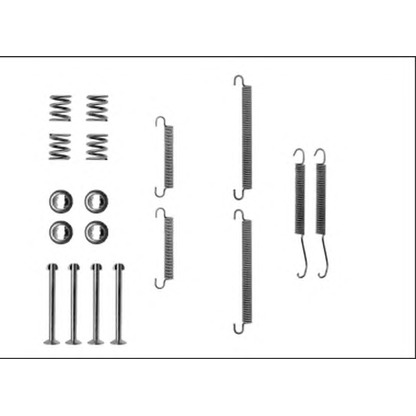 Foto Kit accessori, Ganasce freno stazionamento HELLA 8DZ355205891