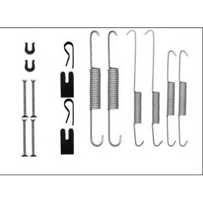 Photo Accessory Kit, brake shoes HELLA 8DZ355206031