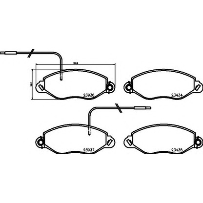 Foto Kit pastiglie freno, Freno a disco HELLA 8DB355021841