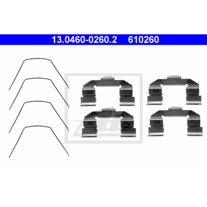 Zdjęcie Zestaw akcesoriów, klocki hamulcowe ATE 13046002602