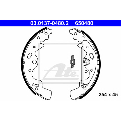 Photo Brake Shoe Set ATE 03013704802