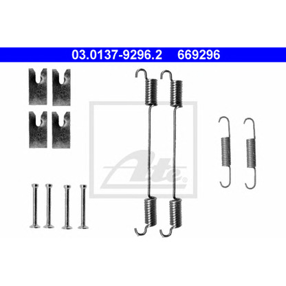 Photo Accessory Kit, brake shoes ATE 03013792962