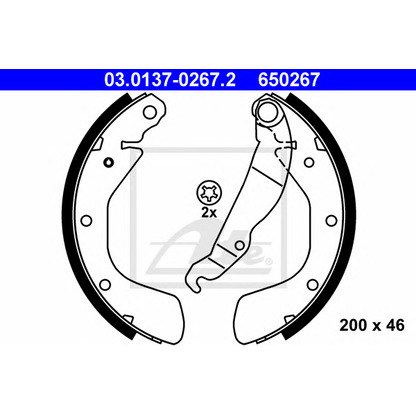 Photo Brake Shoe Set ATE 03013702672