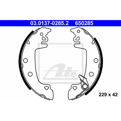 Фото Комплект тормозных колодок ATE 03013702852