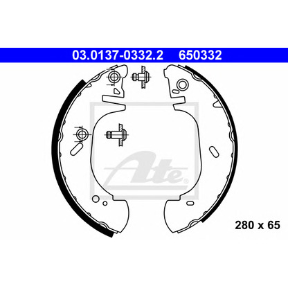 Photo Brake Shoe Set ATE 03013703322