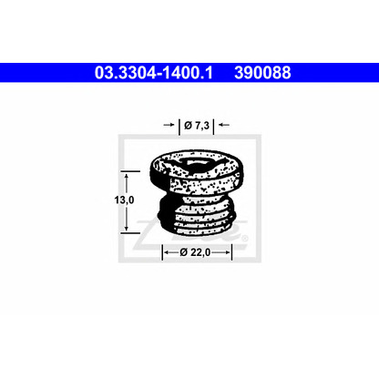 Photo Plug, brake fluid reservoir ATE 03330414001