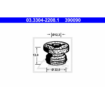 Zdjęcie Korek wlewu, zbiornik płynu hamulcowego ATE 03330422081