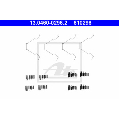 Фото Комплектующие, колодки дискового тормоза ATE 13046002962