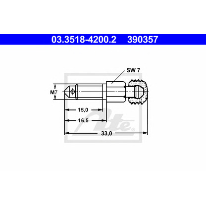 Photo Breather Screw / Valve ATE 03351842002