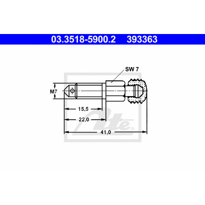 Photo Breather Screw / Valve ATE 03351859002