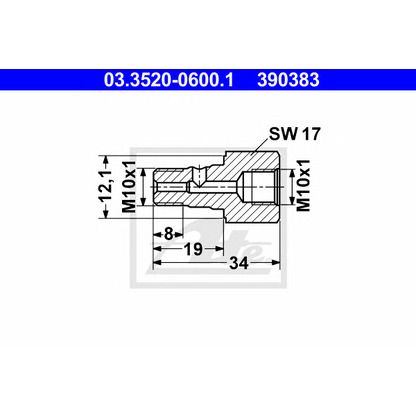 Photo Hollow Screw ATE 03352006001