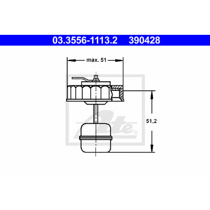 Foto Verschluss, Bremsflüssigkeitsbehälter ATE 03355611132