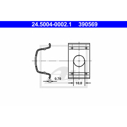 Zdjęcie Spinacz ATE 24500400021