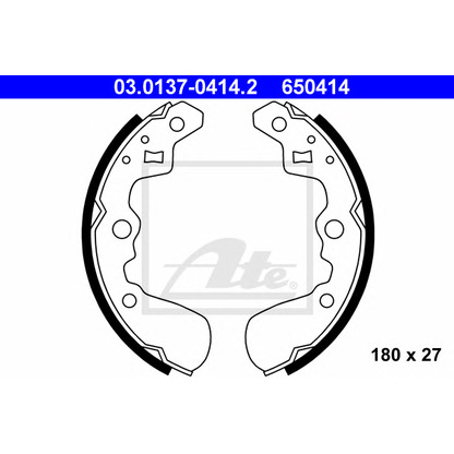 Photo Brake Shoe Set ATE 03013704142