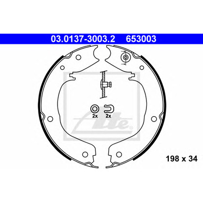 Фото Комплект тормозных колодок ATE 03013730032