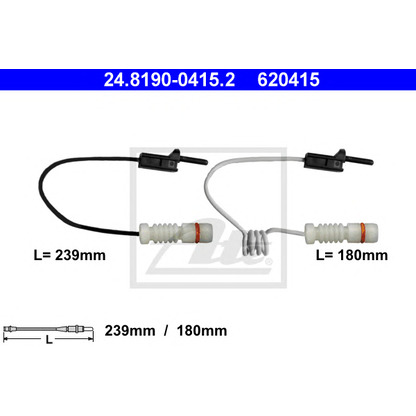 Foto Warnkontakt, Bremsbelagverschleiß ATE 24819004152