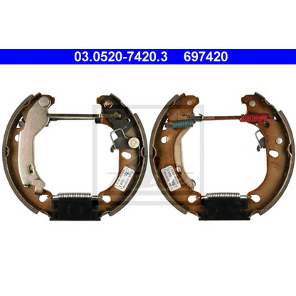 Photo Brake Shoe Set ATE 03052074203