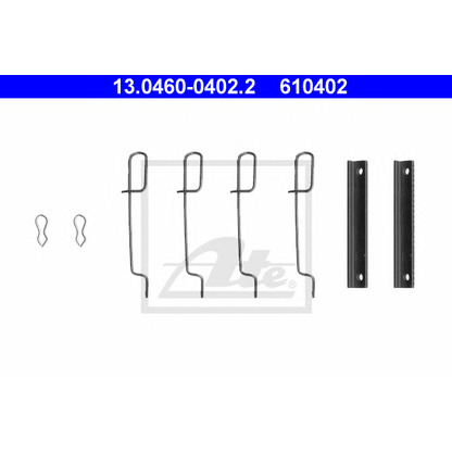 Photo Kit d'accessoires, plaquette de frein à disque ATE 13046004022