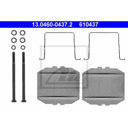 Photo Kit d'accessoires, plaquette de frein à disque ATE 13046004372