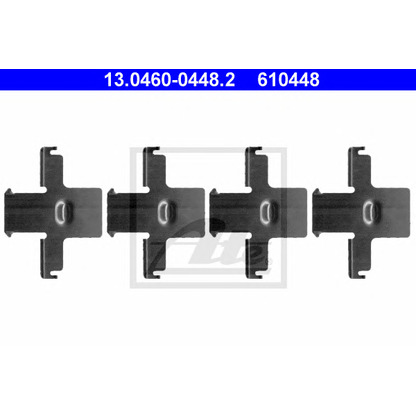 Foto Zubehörsatz, Scheibenbremsbelag ATE 13046004482