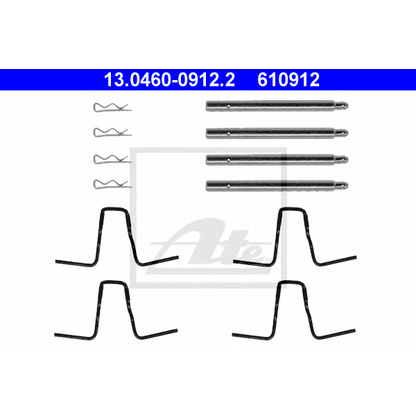 Zdjęcie Zestaw akcesoriów, klocki hamulcowe ATE 13046009122