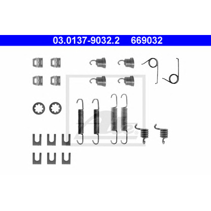 Photo Accessory Kit, brake shoes ATE 03013790322